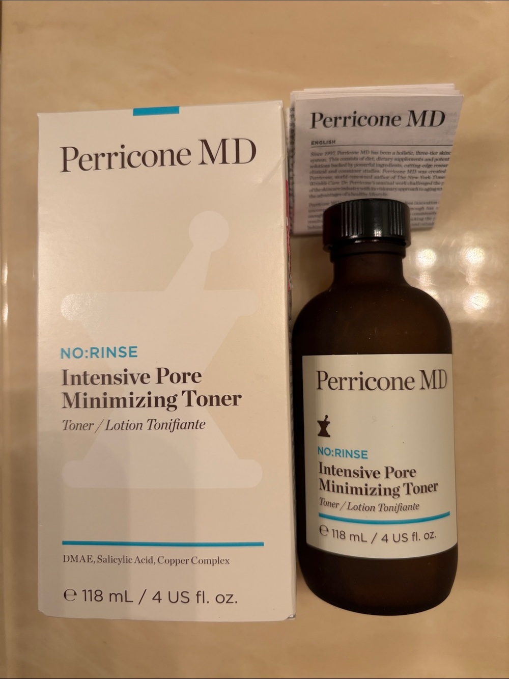 Perricone MD No-Rinse Intensive Pore Minimizing Toner 4 oz Full Sz NIB Fresh